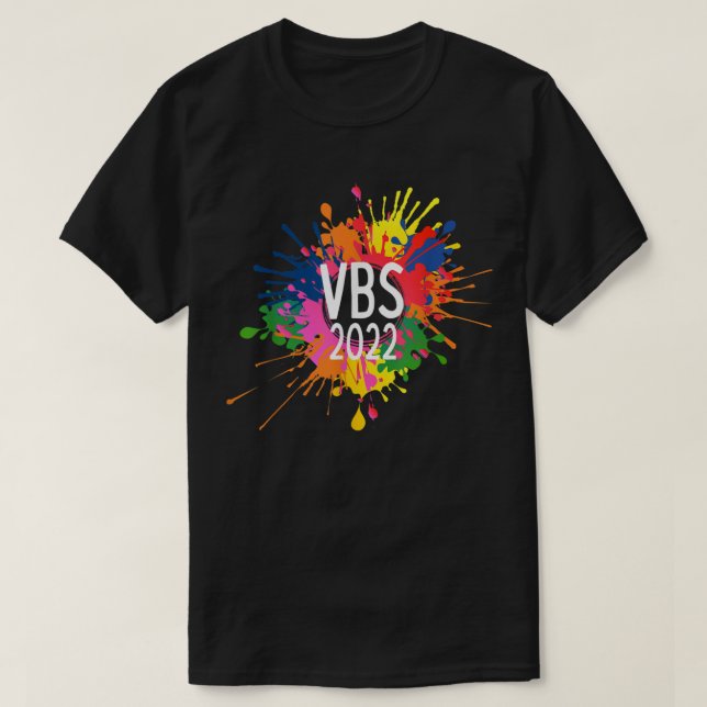 I Liebe VBS 2022 Crew Urlaub Bibel School Paint S T-Shirt (Design vorne)