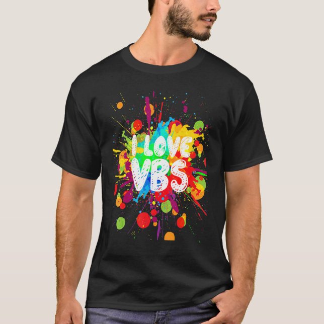 I Liebe Vbs Shirt Crew Urlaub Bibel Schule Malerei (Vorderseite)