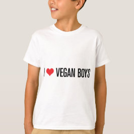 I Liebe Veganer Jungen T-Shirt