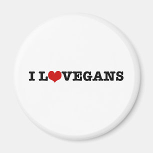 I Liebe Vegans Magnet