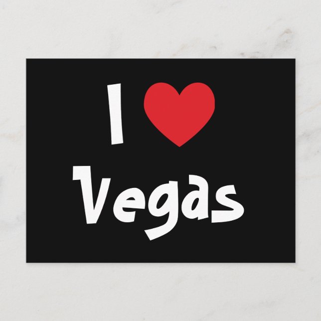 I Liebe Vegas Postkarte (Vorderseite)