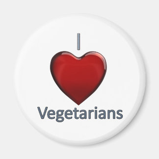 I Liebe Vegetarier Magnet