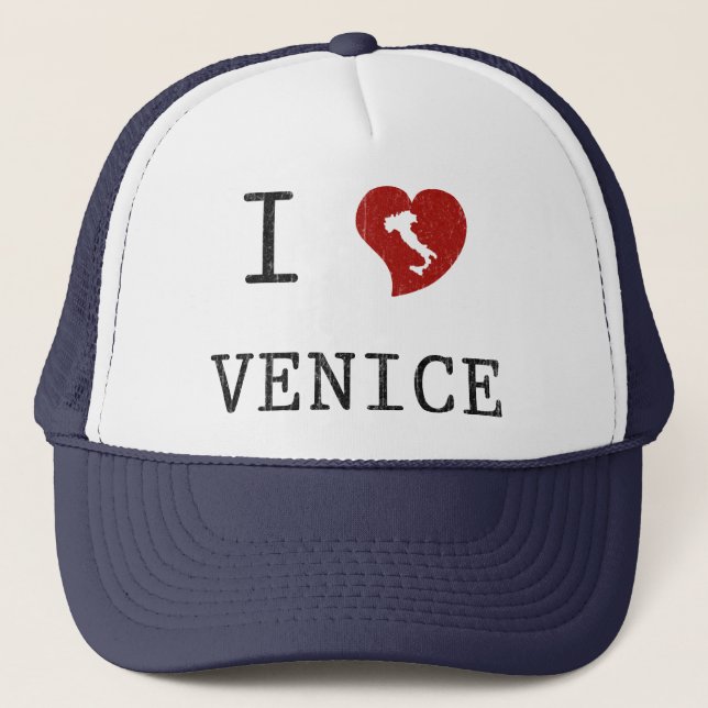I Liebe Venedig Truckerkappe (Vorderseite)