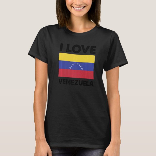 I Liebe Venezuela I Herz Venezuela Familienreisen T-Shirt (Vorderseite)