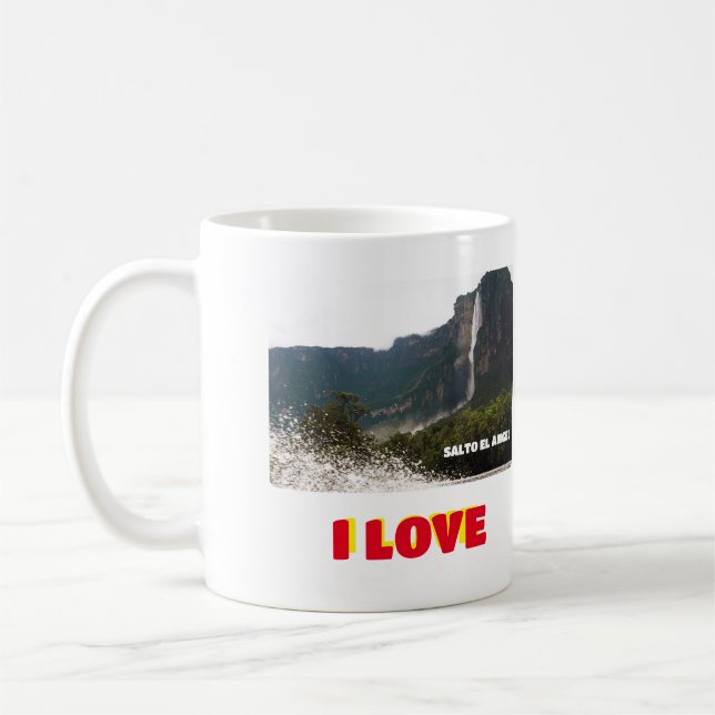 I Liebe Venezuela Tropischer Sparer Kaffeetasse (Links)