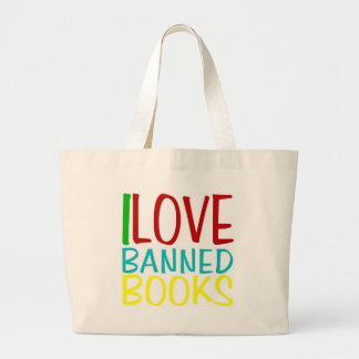 I Liebe-verbotene Buch-Tasche Jumbo Stoffbeutel