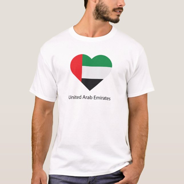 I Liebe Vereinigte Arabische Emirate T-Shirt (Vorderseite)