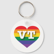 I Liebe Vermont Rainbow Heart