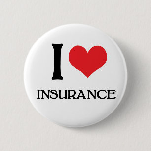 I Liebe-Versicherung - Flo Knopf Button