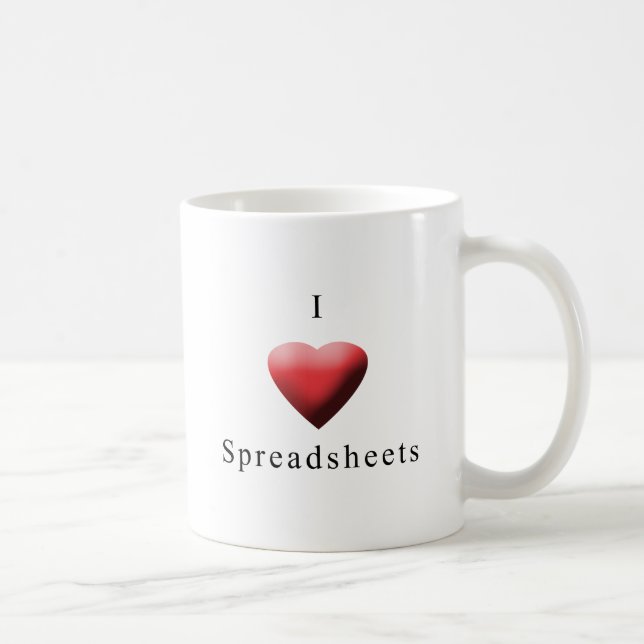I Liebe-Verteilungsbögen Tasse (Rechts)
