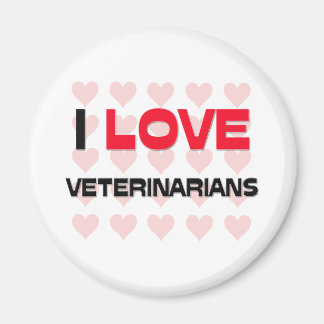I LIEBE VETERINARIANER MAGNET