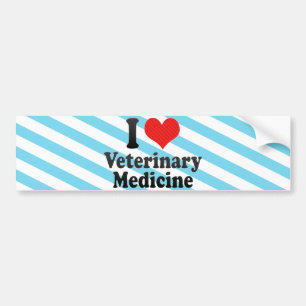 I Liebe-Veterinärmedizin Autoaufkleber