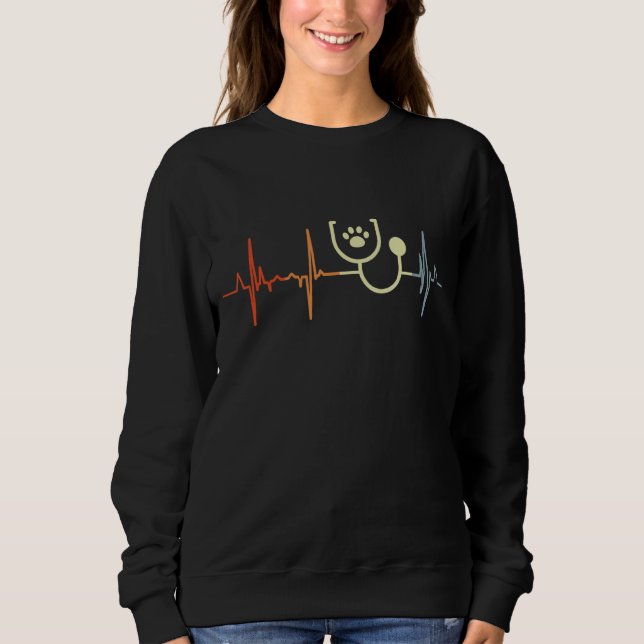 I Liebe Veterinärmedizin Sweatshirt (Vorderseite)