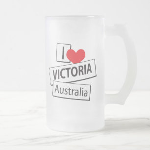I Liebe Victoria Australien Mattglas Bierglas