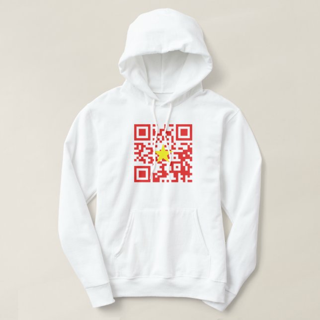 I Liebe Vietnam (Tôi Yêu Viraflot Nam) Flaggencode Hoodie (Design vorne)