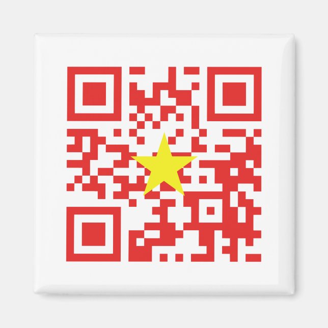 I Liebe Vietnam (Tôi Yêu Viraflot Nam) Flaggencode Magnet (Vorne)