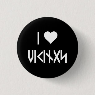 I Liebe Vikings Button