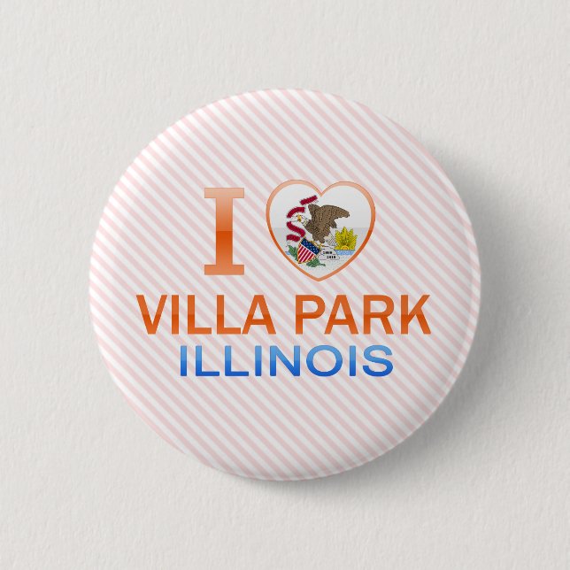 I Liebe Villa Park, IL Button (Vorderseite)