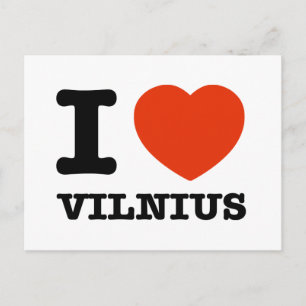 I Liebe Vilnius Postkarte