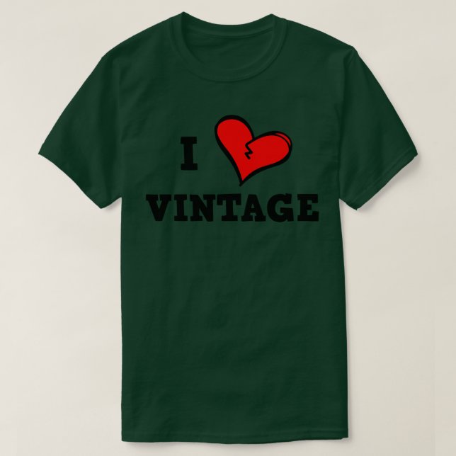 I LIEBE VINTAG T-Shirt (Design vorne)
