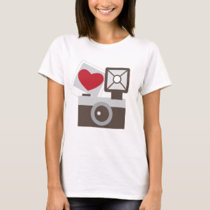 I Liebe-Vintage Kamera T-Shirt