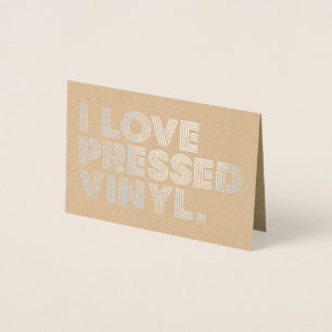 I Liebe Vinyl Folienkarte