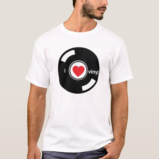 I Liebe-Vinyl T-Shirt (Vorderseite)