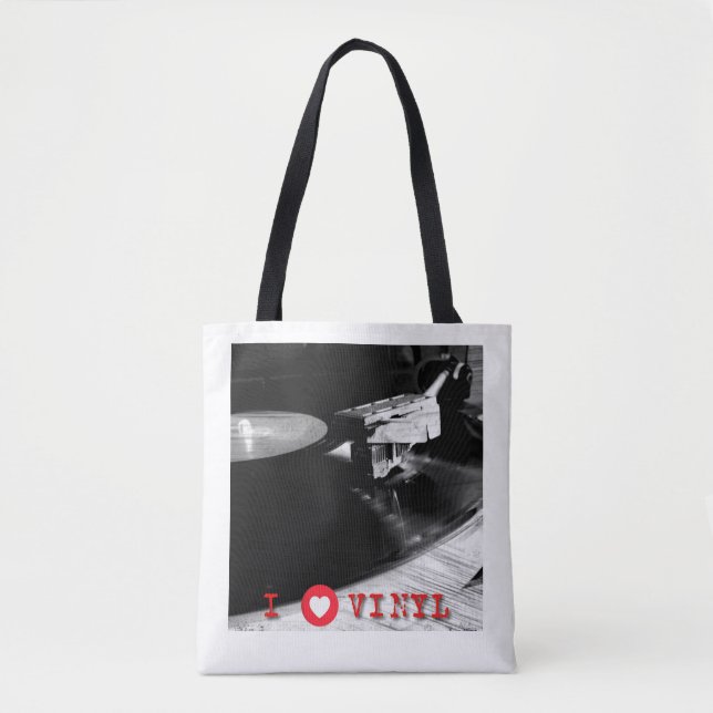 I Liebe Vinyl Tasche (Vorderseite)
