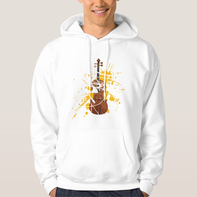 I Liebe-Violine Hoodie (Vorderseite)