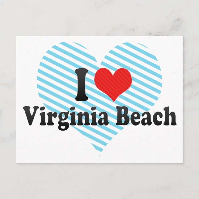 I Liebe Virginia Beach Postkarte (Vorderseite)