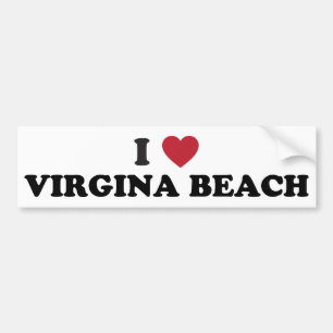 I Liebe Virginia Beach Virginia Autoaufkleber