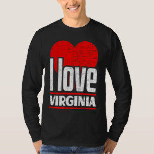I Liebe Virginia Best Zuhause Staat I Heart Virgin T-Shirt