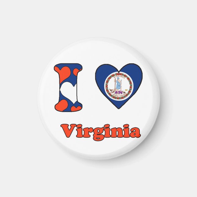 I Liebe Virginia Magnet (Vorne)