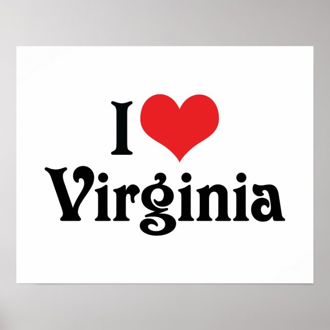 I Liebe Virginia Poster (Vorne)