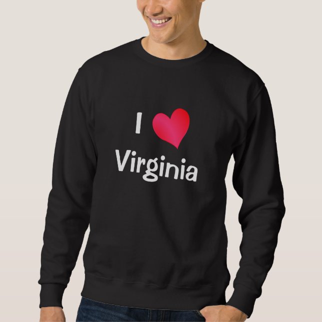 I Liebe Virginia Sweatshirt (Vorderseite)