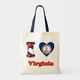 I Liebe Virginia Tragetasche