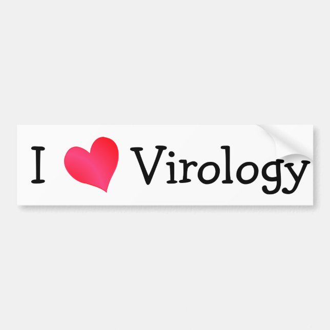 I Liebe Virologie Autoaufkleber (Vorne)