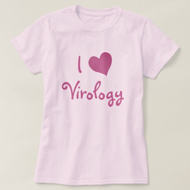 I Liebe Virologie T-Shirt (Design vorne)