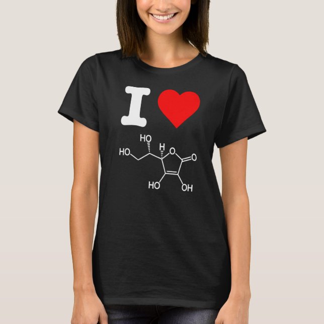 I Liebe Vitamin C Hautinfektionen Akne Chemist T-Shirt (Vorderseite)