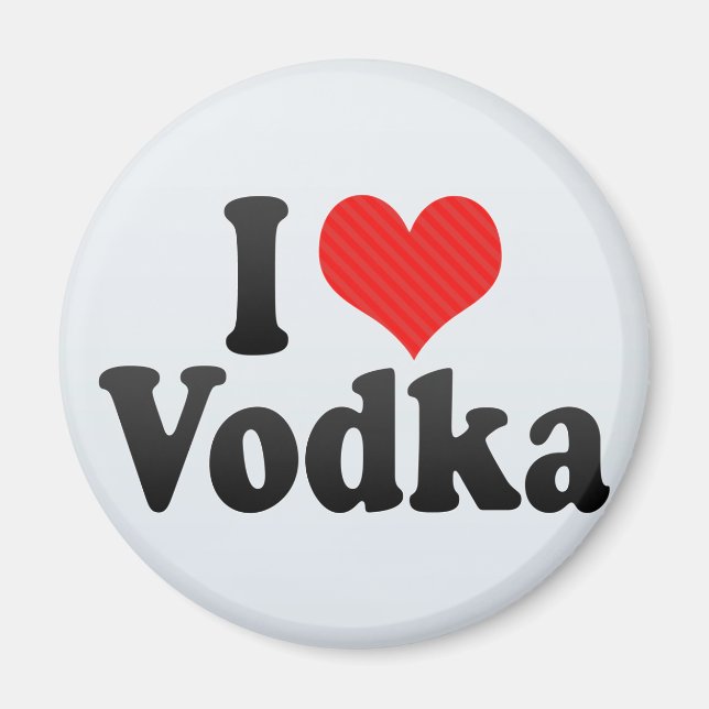 I Liebe Vodka Magnet (Vorne)