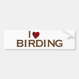 I Liebe-Vogelbeobachtung Autoaufkleber