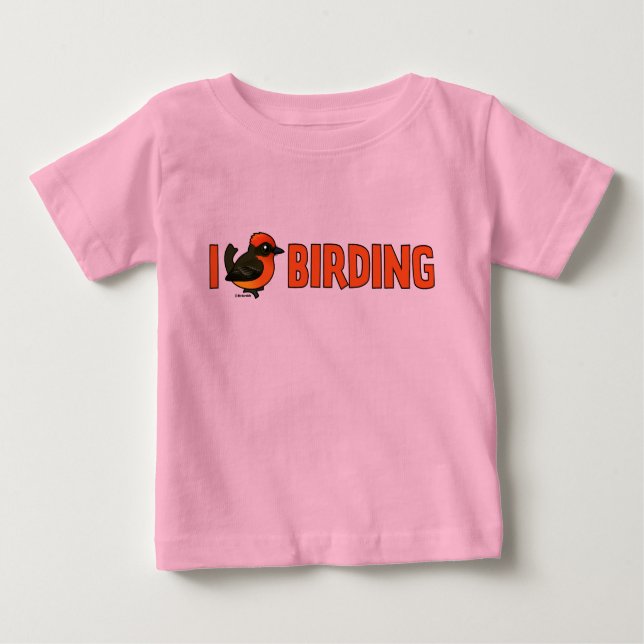 I Liebe Vogelbeobachtung VEFL Baby T-shirt (Vorderseite)