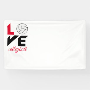 I Liebe Volleyball Banner