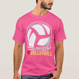 I Liebe Volleyball Beach Volleyball Player T-Shirt