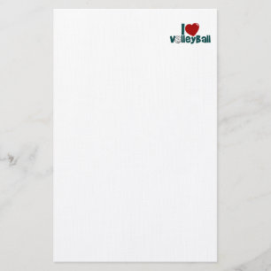 I Liebe-Volleyball Briefpapier