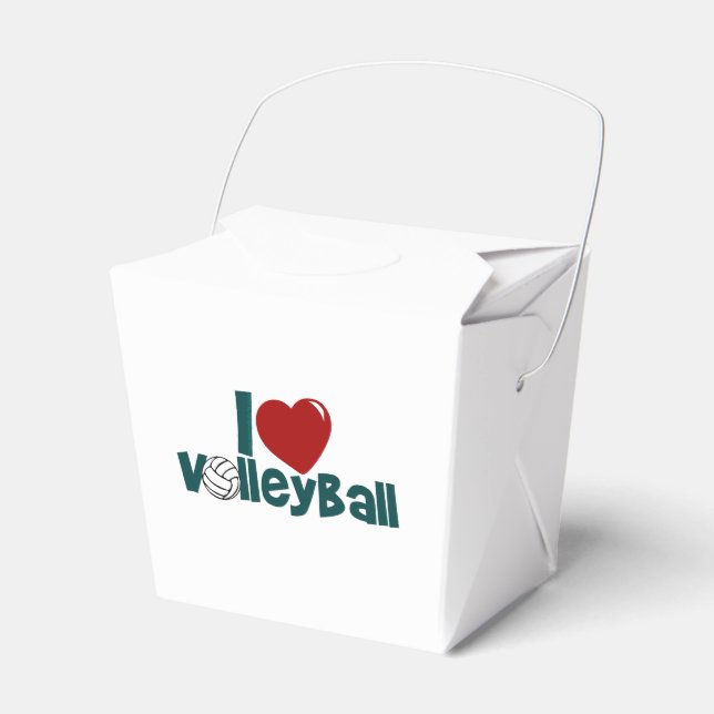 I Liebe Volleyball Geschenkschachtel (Vorderseite)