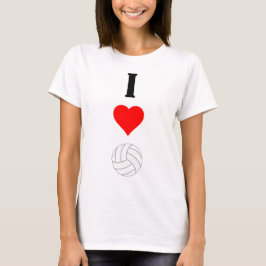 I Liebe Volleyball Herz Frauen Sport-Tek T - Shirt