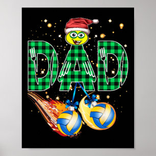 I Liebe Volleyball I Herz Volleyball Xmas Volleyba Poster