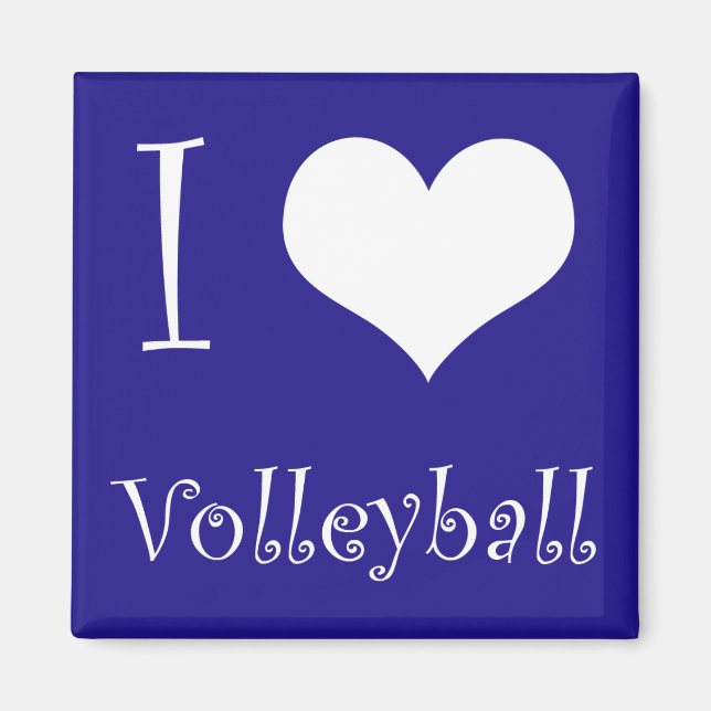 I Liebe Volleyball Magnet (Vorne)
