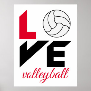 I Liebe Volleyball Poster